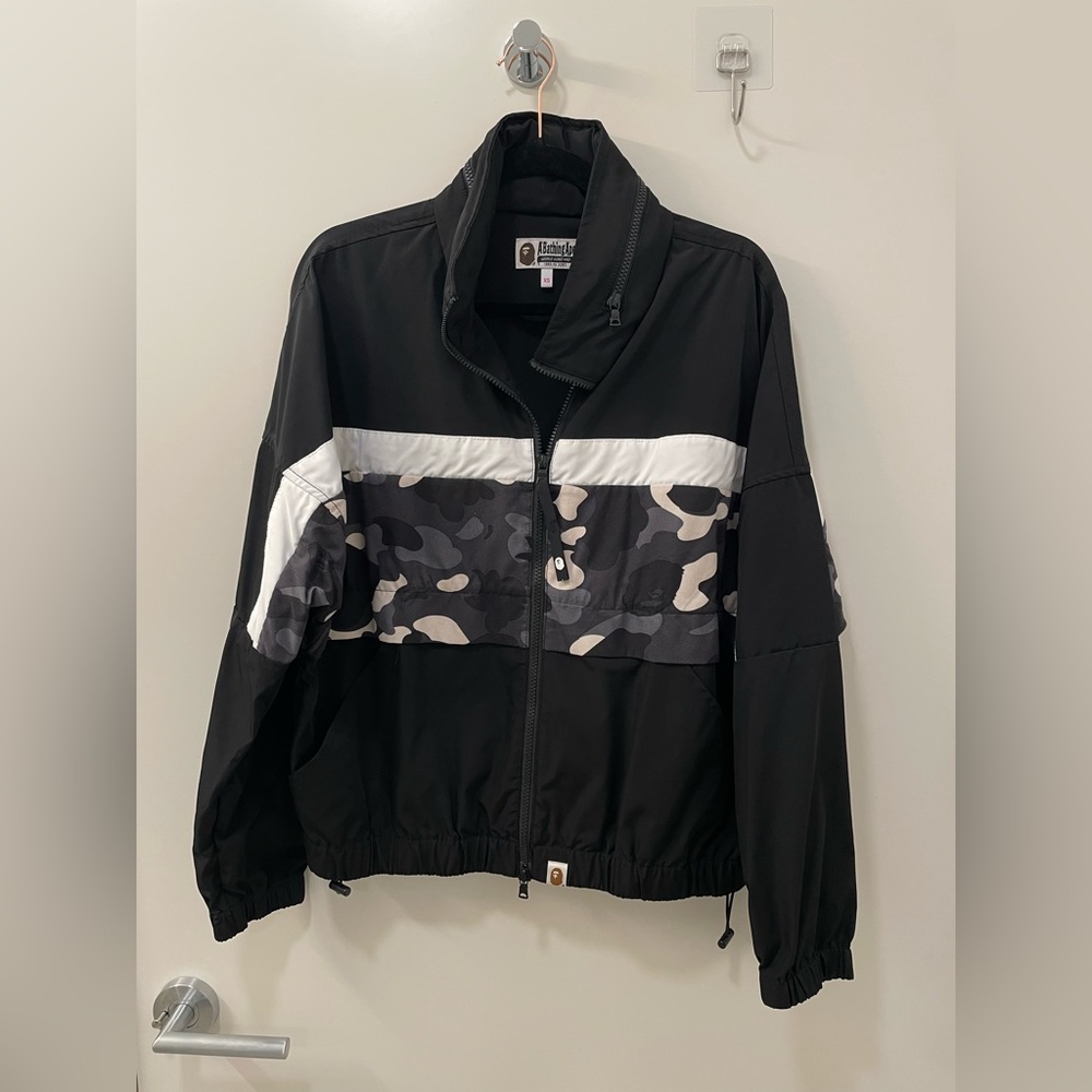 A Bathing Ape Bape Cropped Camo Jacket/windbreaker